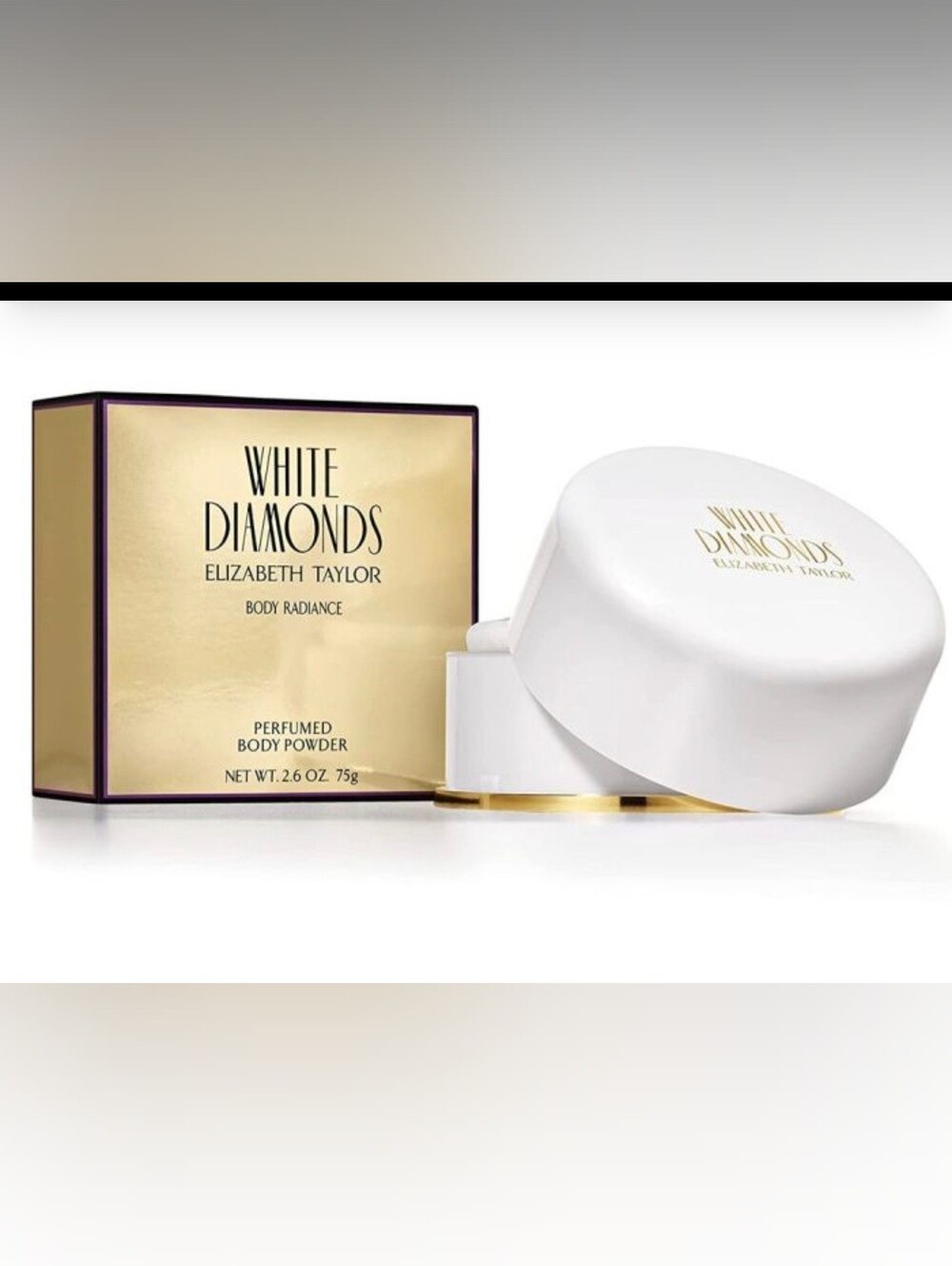 White Diamonds Elizabeth Taylor Perfumed Body Powder - White